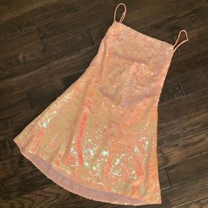 Urban outfitters pink sequin dress